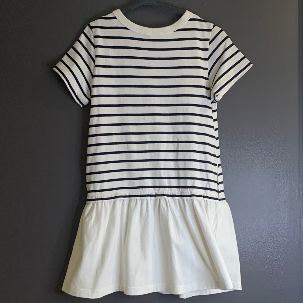 Uniqlo Striped Navy and White Dress size 7-8 - Picture 3 of 3
